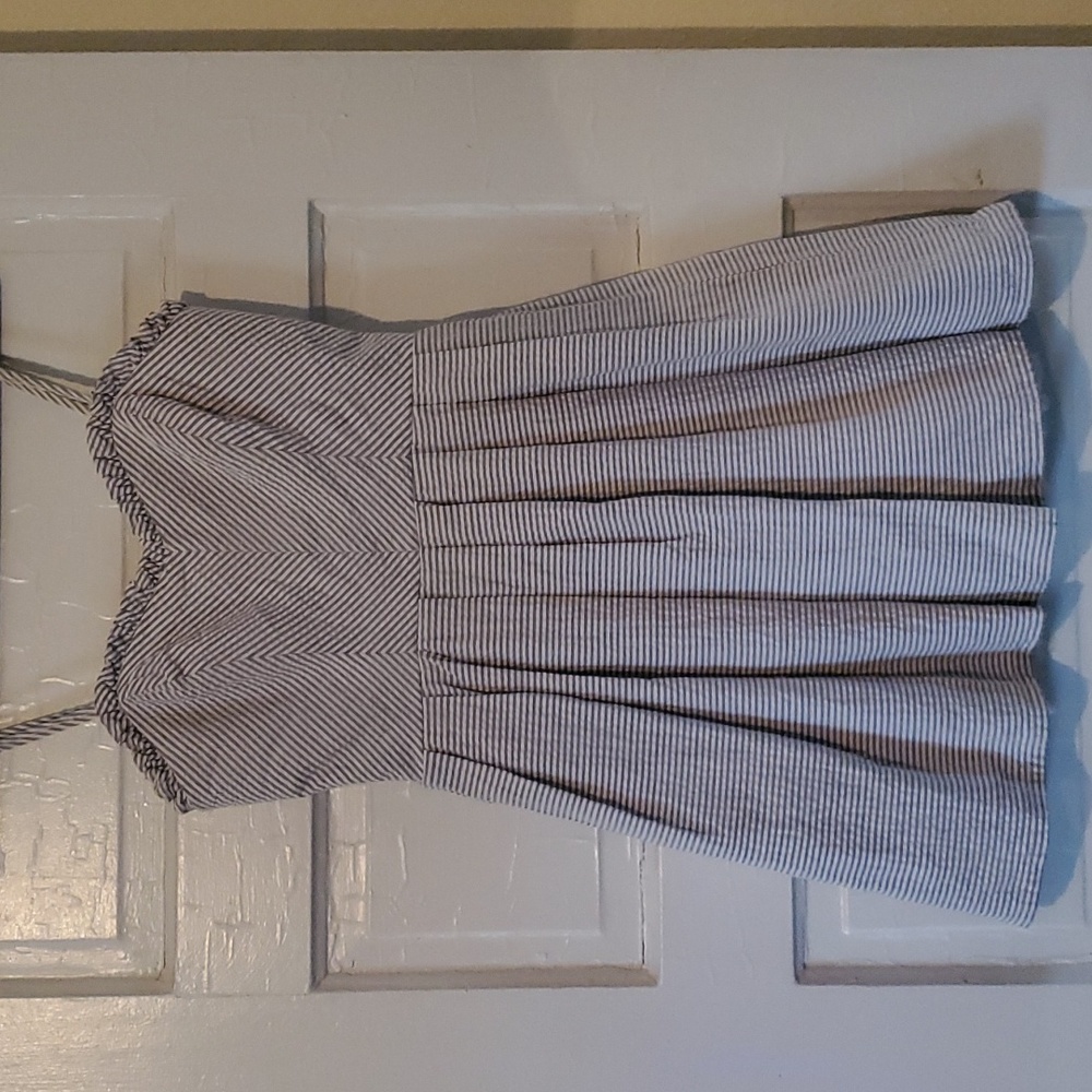 Short Seersucker Dress